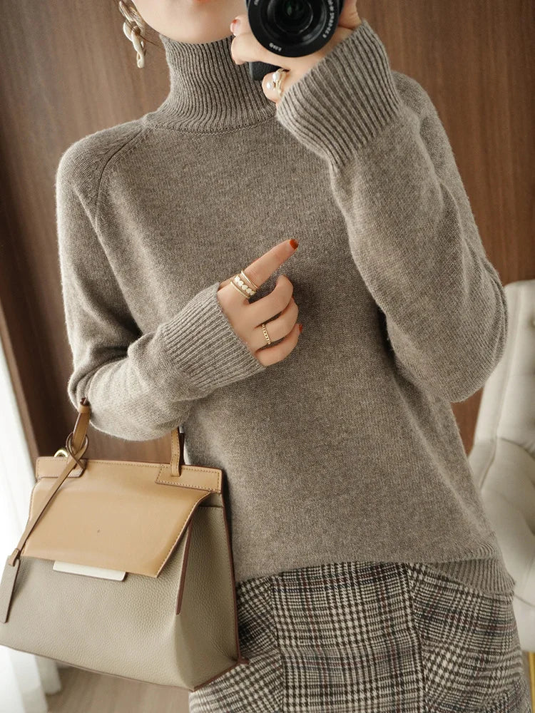 Fashion Basic Autumn Winter  Merino Wool Sweater wooooow