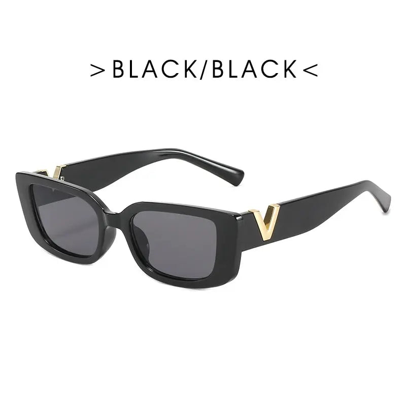 Retro Rectangular Sunglasses 2023 New WOMEN'S Brand Designer Retro Small Frame