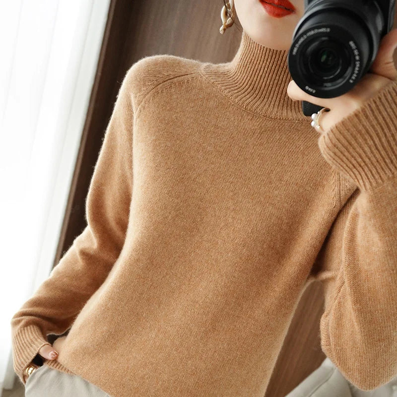 Fashion Basic Autumn Winter  Merino Wool Sweater wooooow