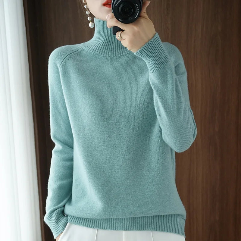 Fashion Basic Autumn Winter  Merino Wool Sweater wooooow