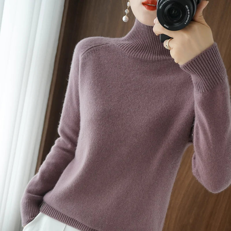 Fashion Basic Autumn Winter  Merino Wool Sweater wooooow