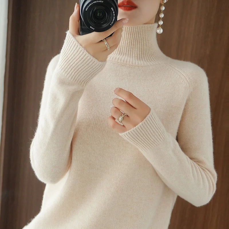 Fashion Basic Autumn Winter  Merino Wool Sweater wooooow