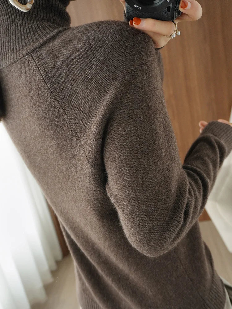 Fashion Basic Autumn Winter  Merino Wool Sweater wooooow