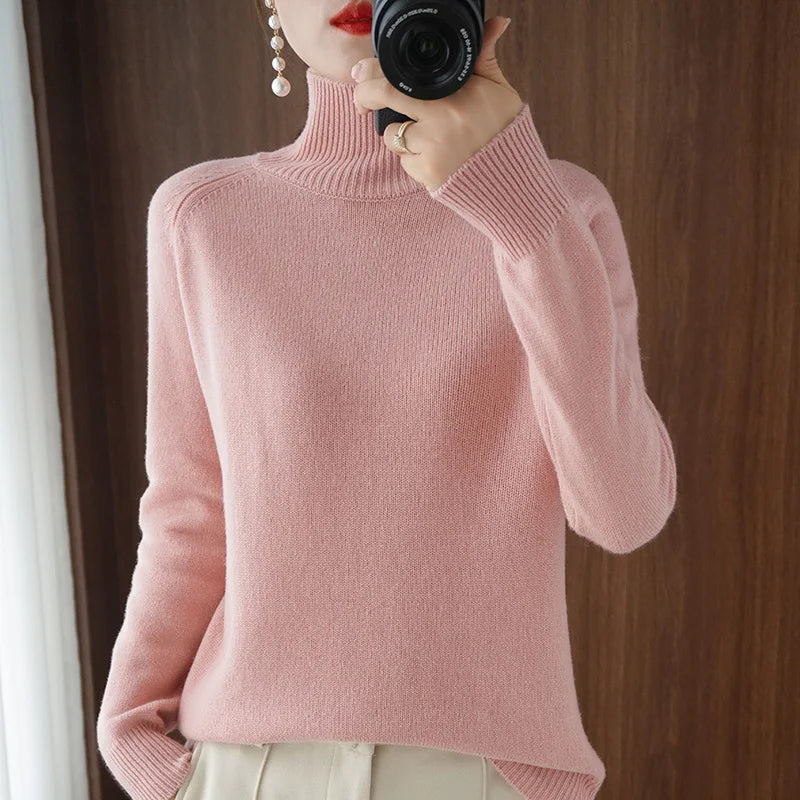 Fashion Basic Autumn Winter  Merino Wool Sweater wooooow