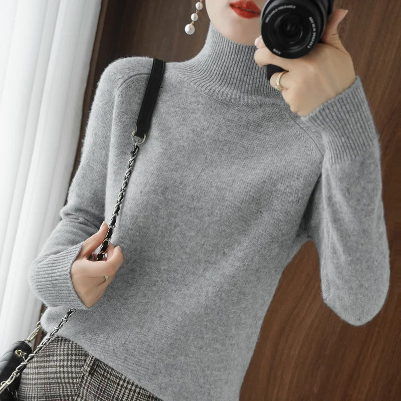 Fashion Basic Autumn Winter  Merino Wool Sweater wooooow