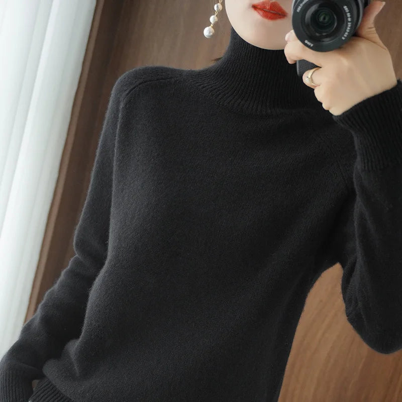 Fashion Basic Autumn Winter  Merino Wool Sweater wooooow