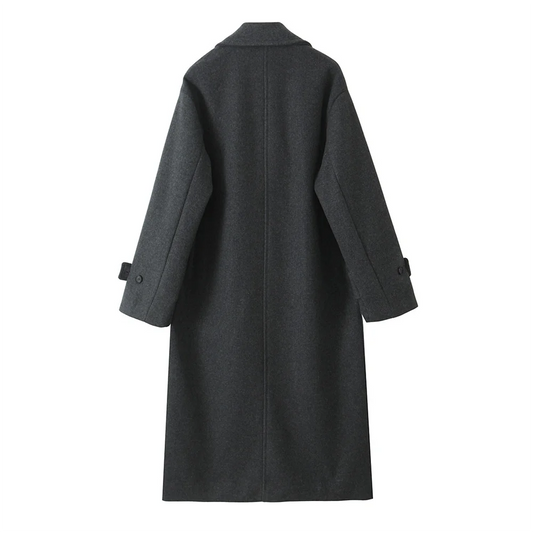 2024 Autumn/Winter New Product: Women's Wear High End Casual Soft Loose Collar Long Sleeve Coat Coat