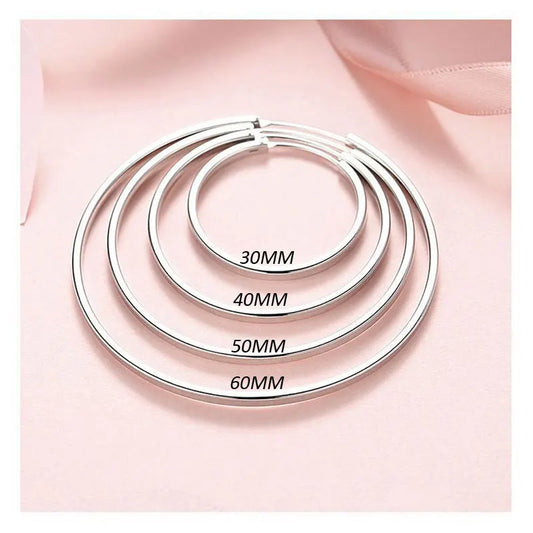 Senlissi - New Fashion 18K Gold Plated Hoop Earrings For Women 925 Sterling Silver Earring Cерьги Kольца Jewelry Girlfriend Gift
2025 new